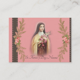 St. Therese 5 cartões da oração do Novena do di