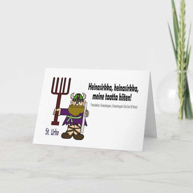 St. Urho - cartão de Heinasirkka (Frente)