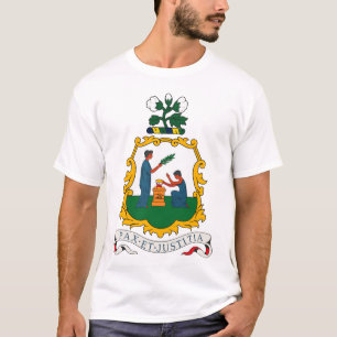 St. Vincent e t-shirt da brasão dos Grenadines