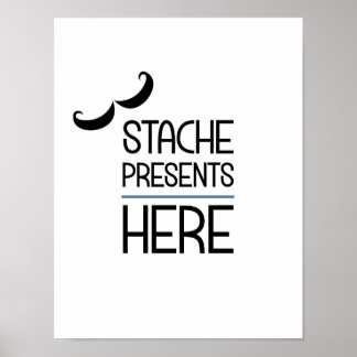 Stache apresenta aqui o Poster de sinal de festa
