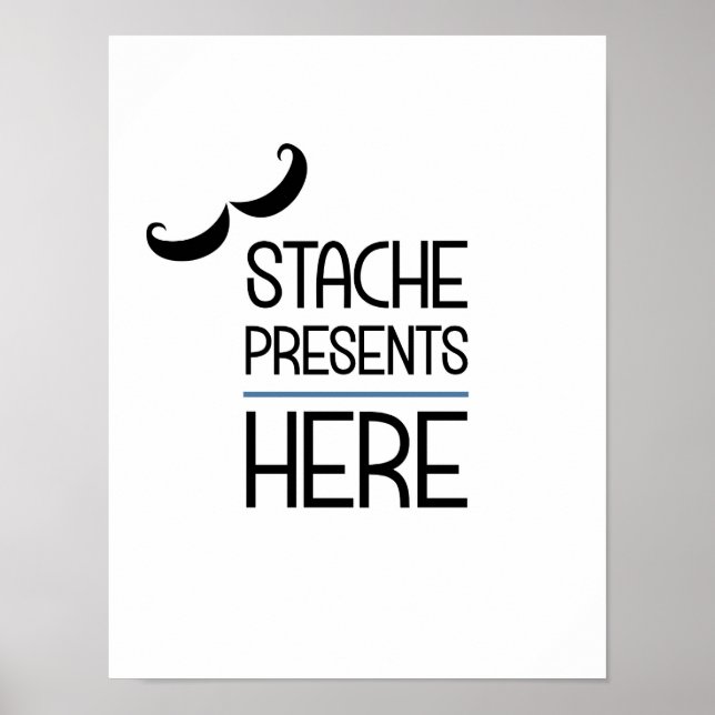 Stache apresenta aqui o Poster de sinal de festa (Frente)