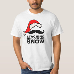 Staching através da camisa da neve