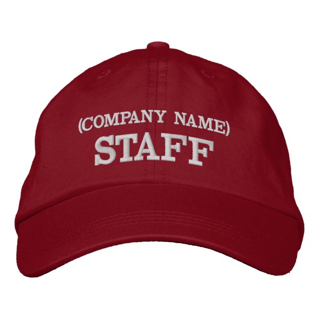 STAFF Boné | Boné de Equipe Personalizado Bordado  (Frente)