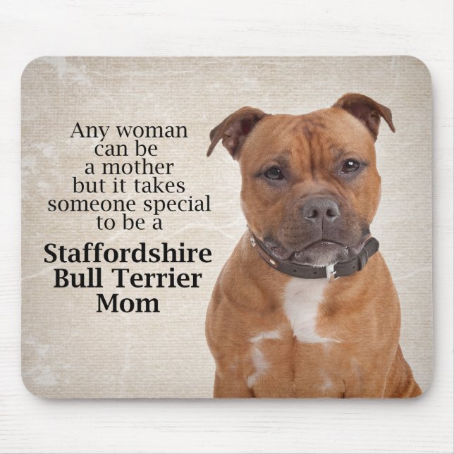 Staffie Mãe Mousepad (Frente)