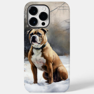 Staffordshire Bull Terrier Deixe Nevar Natal