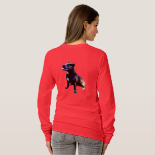 Staffordshire Bull Terrier Painado, Camisa Vermelh