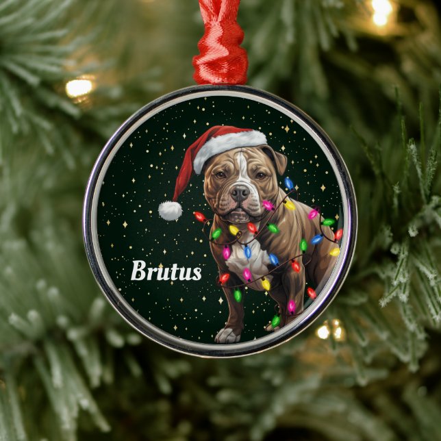 Staffordshire Dog Enfeites de natal Personalizado (Árvore)