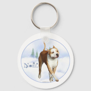 Staffordshire Terrier americano Noel - chaveiro