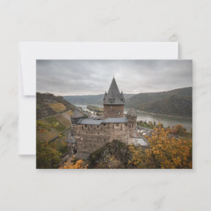 Stahleck Castle Bacharach Alemanha Card