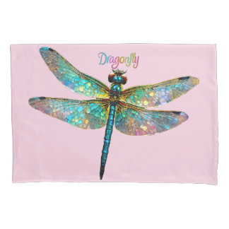 Stained Glass Colorful Dragonfly