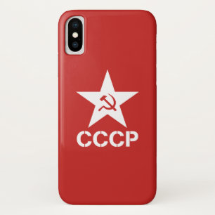 Star a capa de telefone da foice CCCP do martelo,