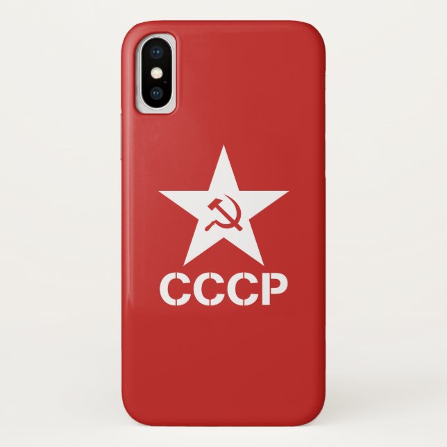 Star a capa de telefone da foice CCCP do martelo, (Verso)
