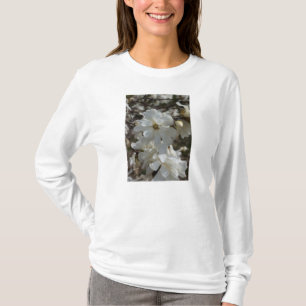 Star Magnolia Blooms T-shirt de longa manga