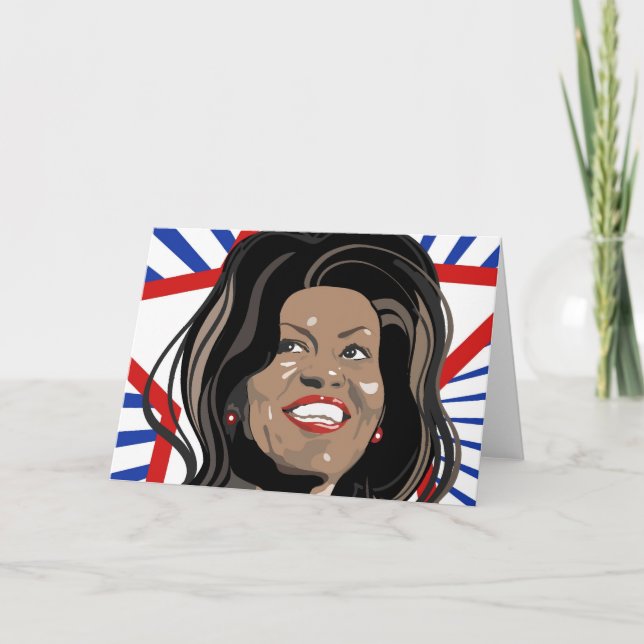 Star Michelle Obama - Cartão de Saudação (Frente)