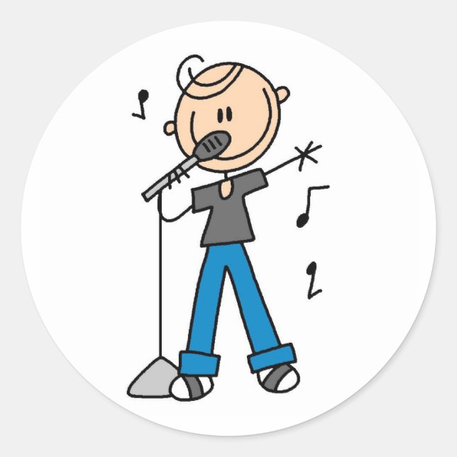 Star Singer No Autocolante Do Microfone (Frente)