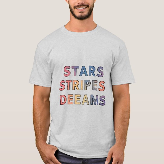 Star Stripes Sonha T-Shirt (Frente)