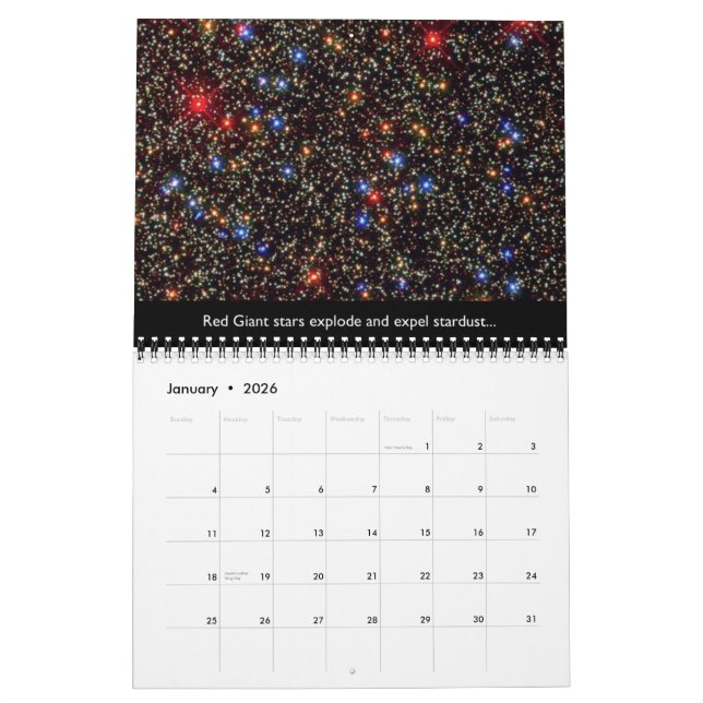 Stardust ao calendário de Stardust 2012 (Jan 2026)