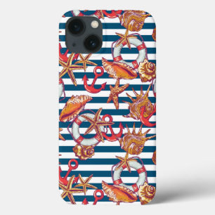 Starfish And Stripes Pattern
