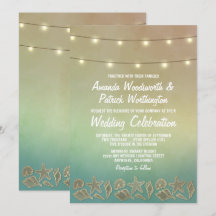 Starfish Tropical e Convites para Casamento de Sea