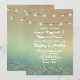 Starfish Tropical e Convites para Casamento de Sea