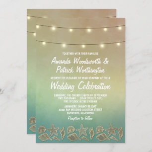 Starfish Tropical e Convites para Casamento de Sea