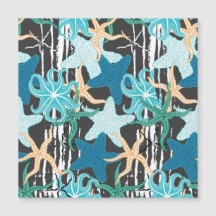 Starfish Vintage: Fundo Escuro Striped.