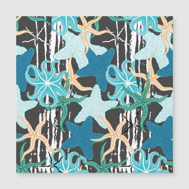 Starfish Vintage: Fundo Escuro Striped. (Frente)