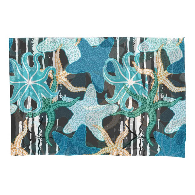 Starfish Vintage: Fundo Escuro Striped. (Frente)