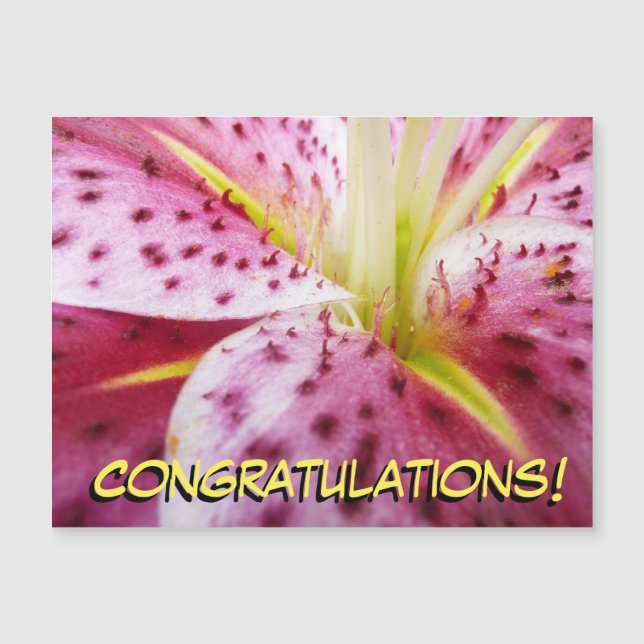 Stargazer Lily Bright Magenta Floral (Frente)