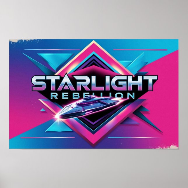Starlight Rebelge Retro Pop Cultura Poster (Frente)