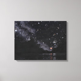 Starlit River Aguardando Scorpio: Canvas Descortad
