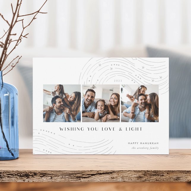 Starred Tidings | 3 Cartão Hanukkah para Colagem d (Criador carregado)