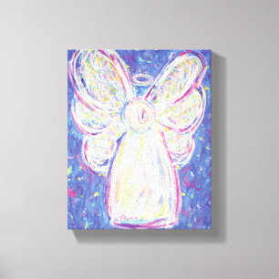 Starry Night Angel Painting Canvas Art