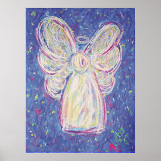 Starry Night Angel Poster Art Impressão