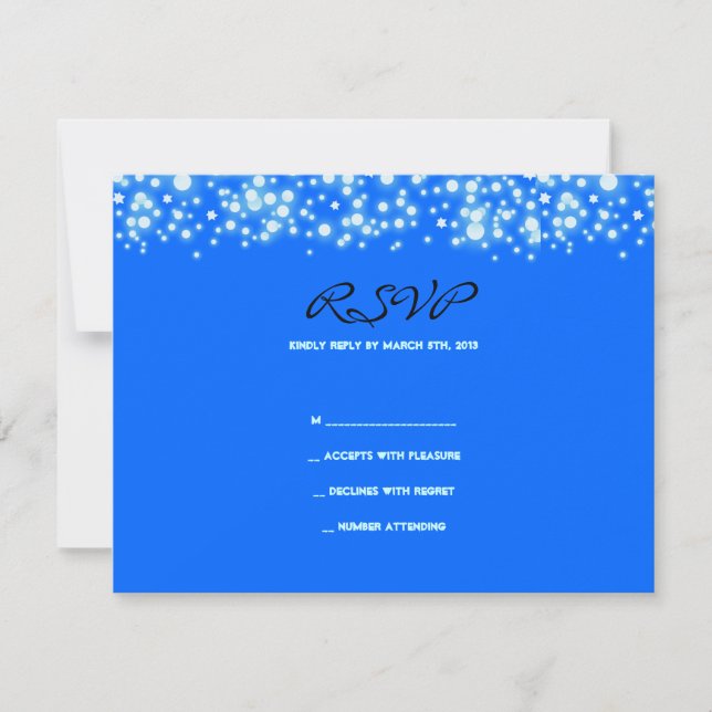 STARRY NIGHT Bar Bat Mitzvah Resposta (Frente)