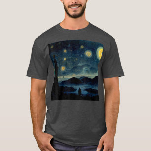 Starry Night Caspar David Friedrich T-Shirt