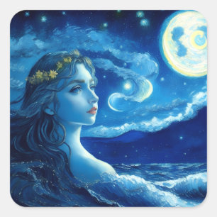 Starry Night 🌌 - Deusa Grega - Autocolantes Mágic