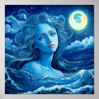 Starry Night 🌌 - Deusa Grega Fantasy Poster #7