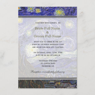 Starry Night, famoso convite para casamento de art