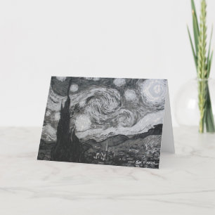 Starry Night I Vincent Van Gogh Dobrou Cartões