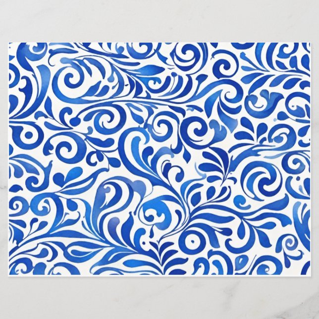 Starry Night Mix 'n Matar rascunho, papel de colag (Verso)