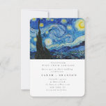 Starry Night Old Painting Convite para casamento<br><div class="desc">Starry Night Old Painting Convite para casamento</div>