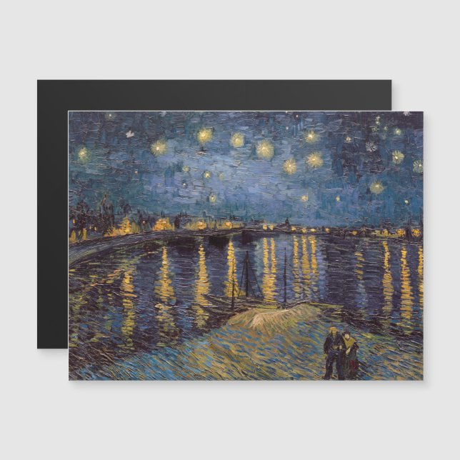 Starry Night Over Rhone River por Vincent Van Gogh (Frente/Verso)