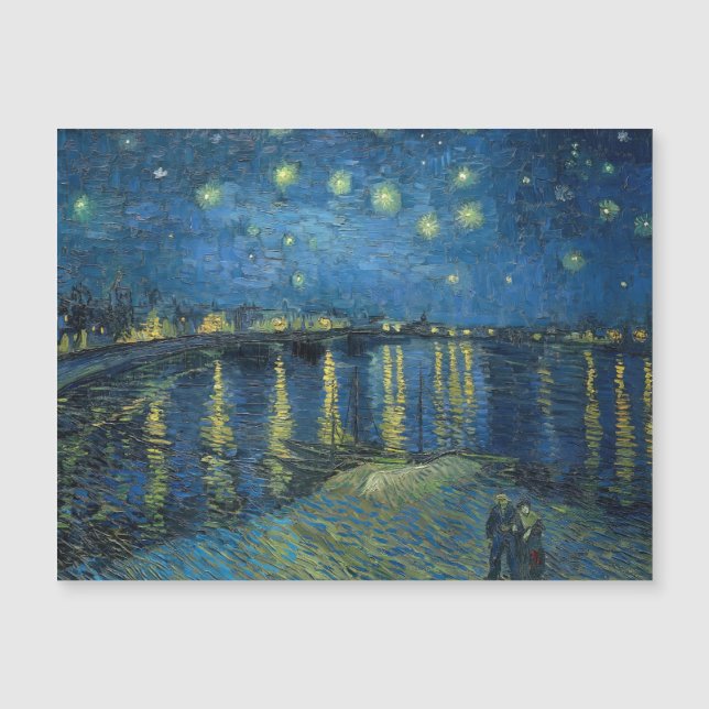 Starry Night Over the Rhone (1888) Vincent van Gog (Frente)