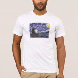 Starry Night por camiseta básica de Van Gogh