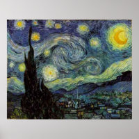 Starry Night por van Gogh Poster