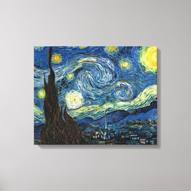 Starry Night por Vincent Van Gogh Canvas Art (Frente)