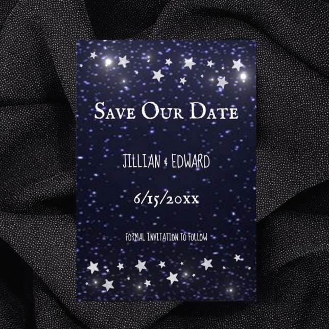 Starry Night Salve O Anúncio De Data (Starry Night Save the Date)