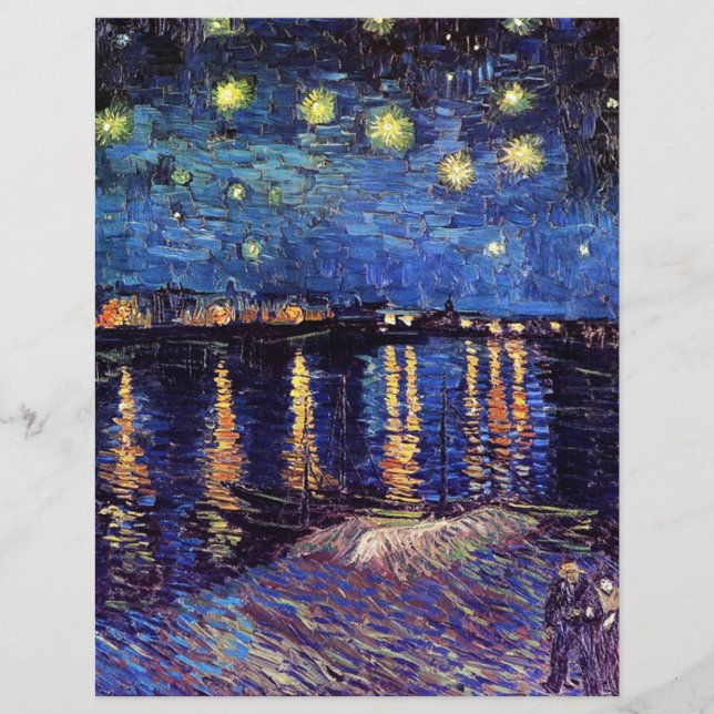 Starry Night sobre o Rhone, por Vincent van Gogh. (Frente)