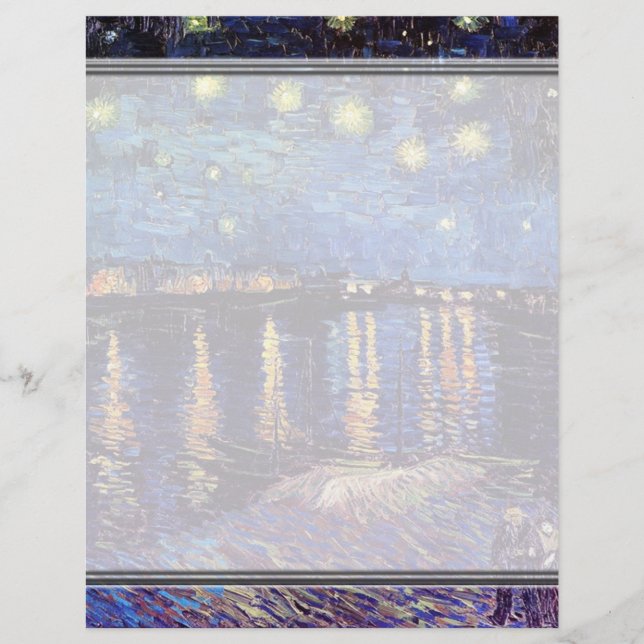 Starry Night sobre o Rhone, por Vincent van Gogh. (Frente)